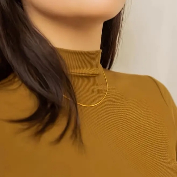 S925 Solid Sterling Silver Box Chain Necklace - Picture 4 of 4